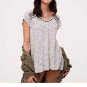 LOFT Petite Striped Vintage Soft Swing Tee